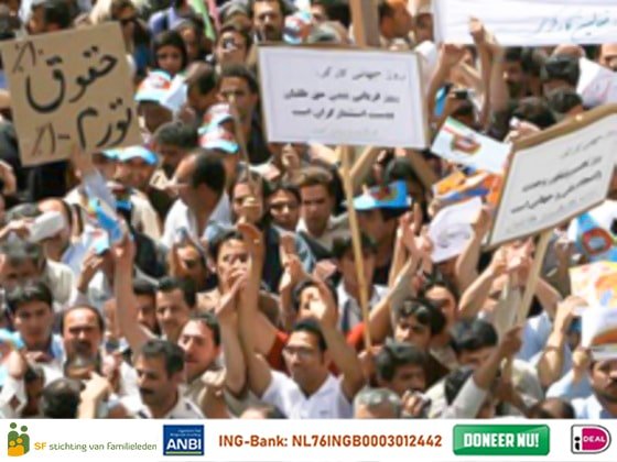 Iran: Arbeiders demonstreren uit protest tegen de niet-uitbetaling van hun loon