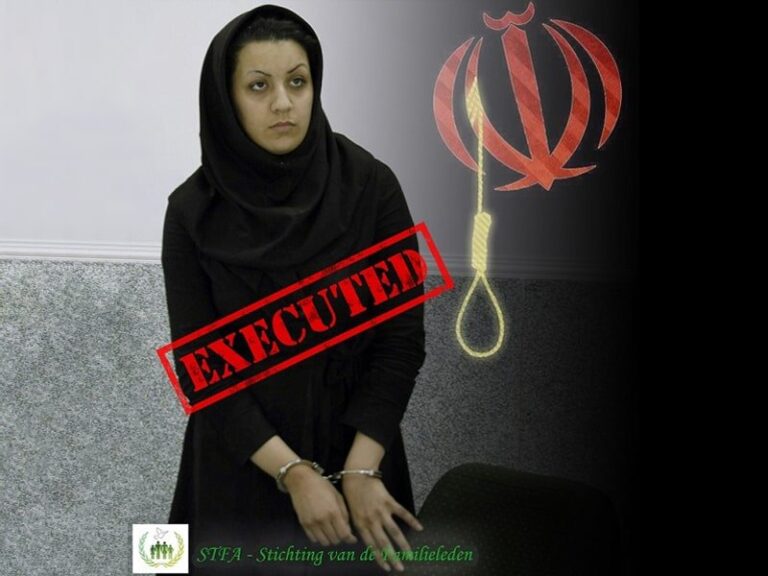 Religieuze dictator van Iran brengt Reyhaneh Jabbari ter dood ondanks verzoeken om nieuw proces