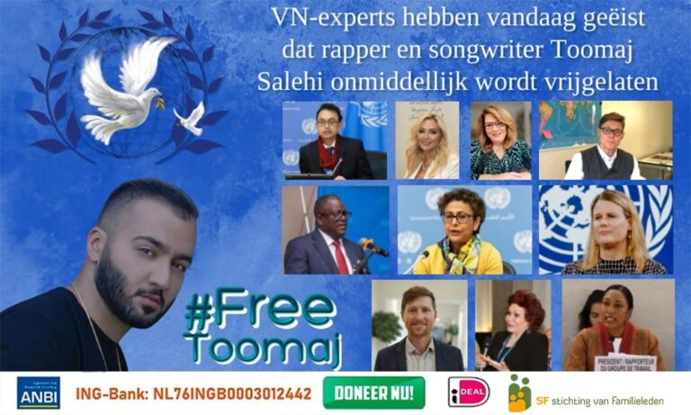 Iran: VN-experts verontrust door de doodstraf opgelegd aan rapper en songwriter Toomaj Salehi.