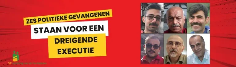 Zes politieke gevangenen zijn in Iran ter dood veroordeeld