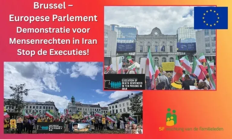 Brussel – Europese Parlement – Demonstratie voor Mensenrechten in Iran Stop de Executies!