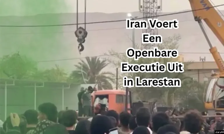 Iran Voert Een Openbare Executie Uit in Larestan